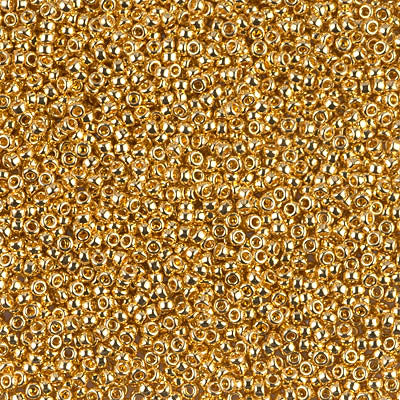 Miyuki Seed Beads191- 24kt Gold Plated- 11/0 & 15/0 for DIY Beading & Jewelry Making