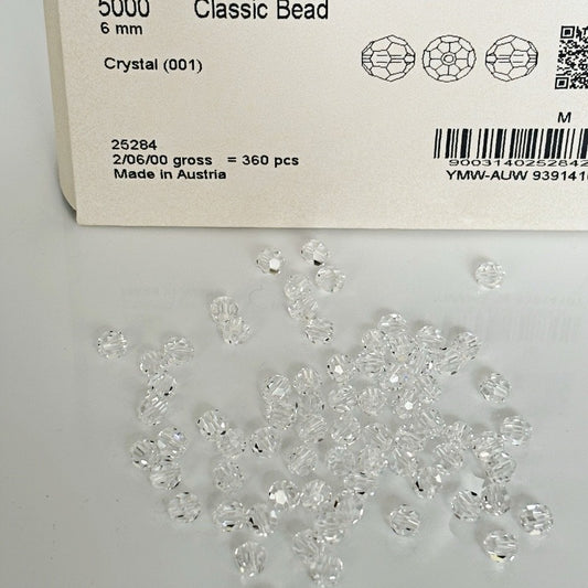 Swarovski Crystal Faceted Round 5000 Beads  4MM 6MM