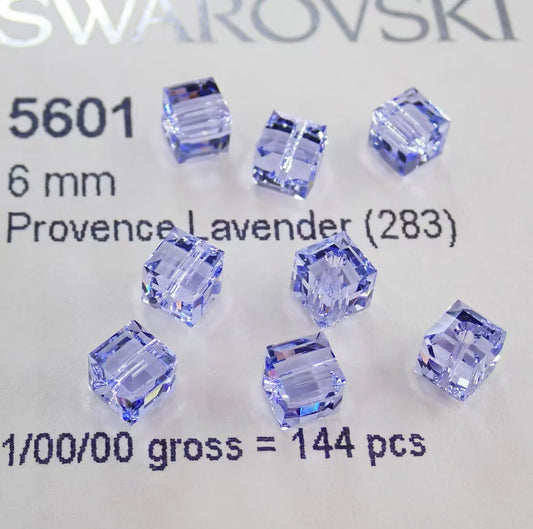 Austria Swarovski Crystal 5601  283/371 CUBE Swarovski Crystal Beads  6MM