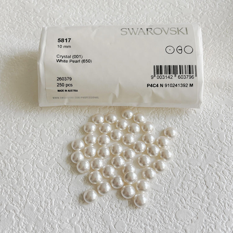 Swarovski Pearl genuine 5817-650 Half-Drilled Cabochon Pearls  Jewelry Making Supplies