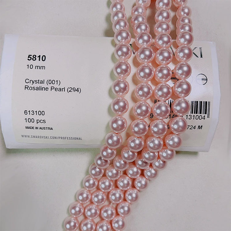 Swarovski Pearl genuine 5810-294 Light Pink  Round Pearls Swarovski Beads for Jewelry Making Supplies