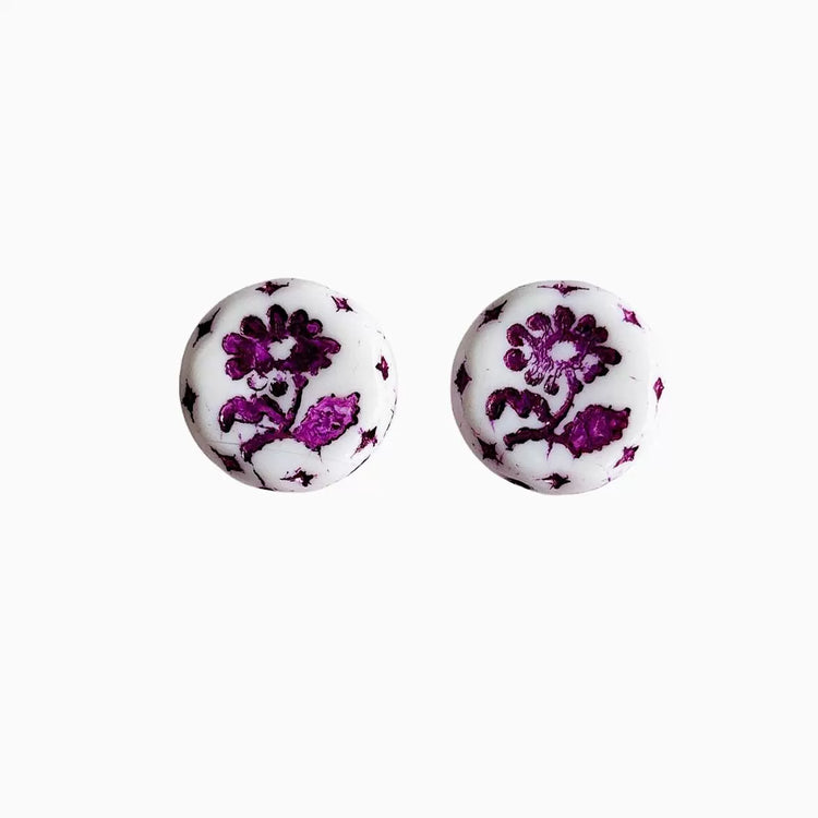 Czech Flat-Back Daisy 18mm Round Beads for DIY Bracelet Necklace Earrings Jewelry Accessories