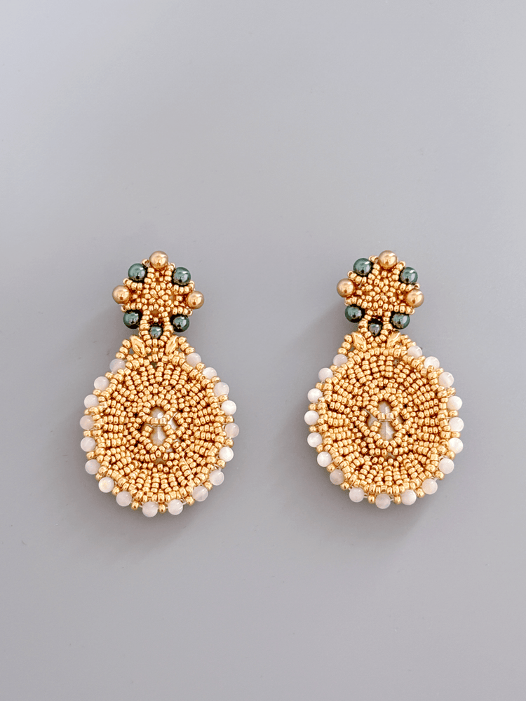 Emerald Elegance earrings - elararadiantjewelry