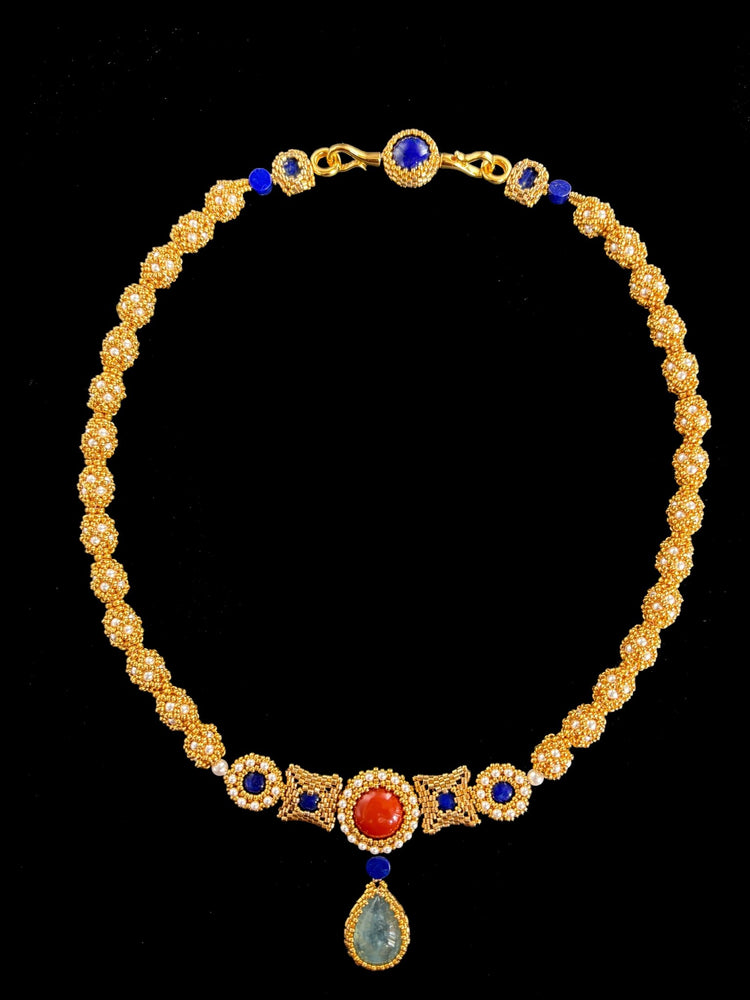 Imitation Princess Jingxun Li's beaded necklaceImitation - elararadiantjewelry