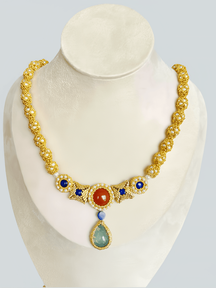 Imitation Princess Jingxun Li's beaded necklaceImitation - elararadiantjewelry