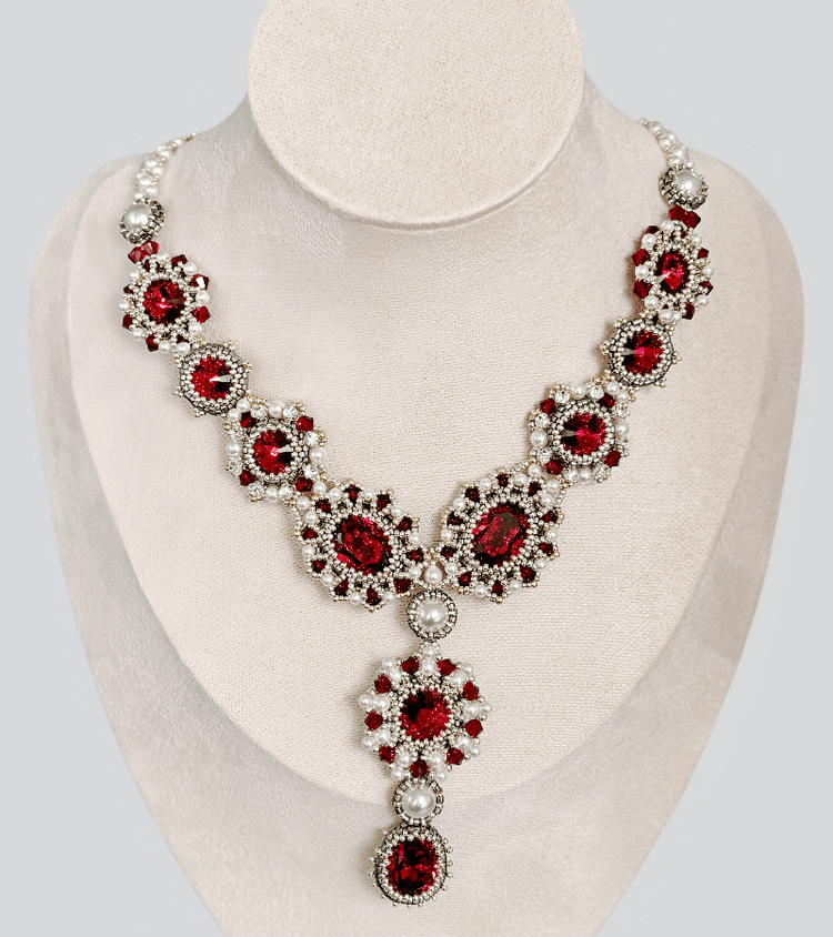 Scarlet Symphony Necklace - elararadiantjewelry