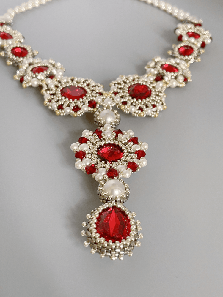 Scarlet Symphony Necklace - elararadiantjewelry