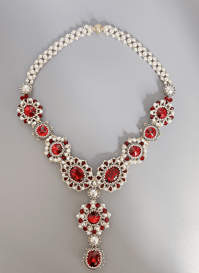 Scarlet Symphony Necklace - elararadiantjewelry